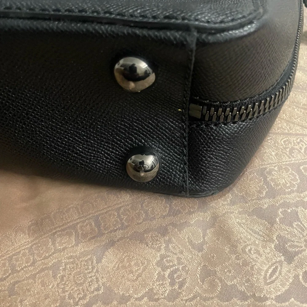 Valentino Garavani Men's Leather Black Brief Case